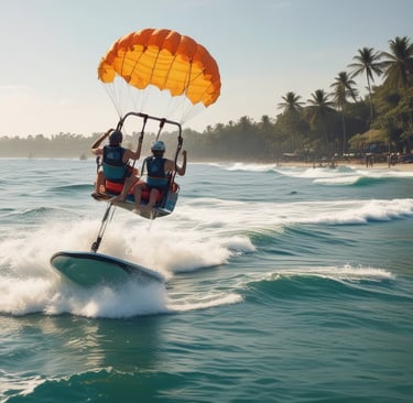 A group photo of smiling guests with their tour guide in front of a famous Balinese temple.