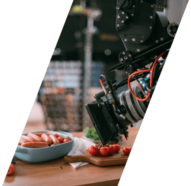 Cinema camera filming commercial.