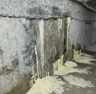 bodrum kat poliüretan enjeksiyon su yalıtımı