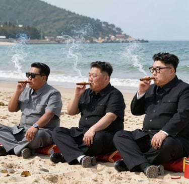 A vintage typewriter with a sheet of paper showing a handwritten message.