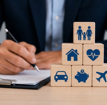Insurance and financial planning blocks