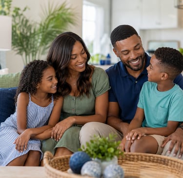 Family enjoying time together while planning for financial security.