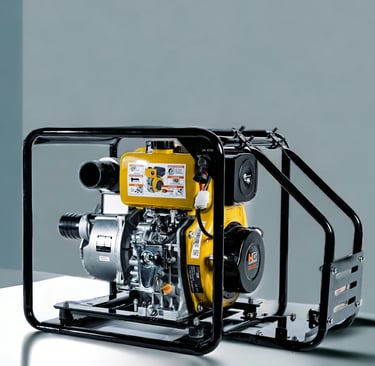 yellow mini electric generator