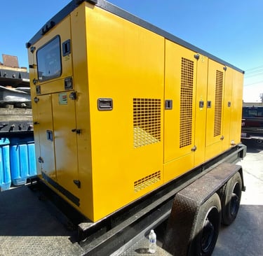Yellow Generator Outside