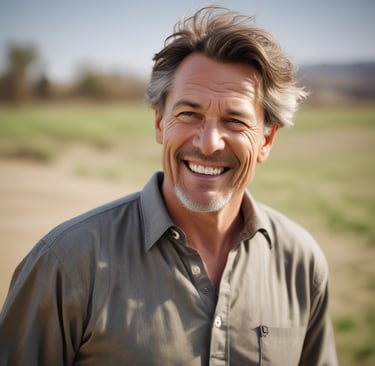 Smiling child jumping inside a colorful bouncy castle at an outdoor event.