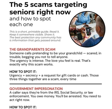5 scams targeting seniors right now - GenGuard 365