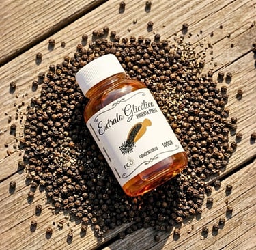 Frasco 100ml Extrato Glicolico Pimenta Preta