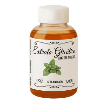 Frasco 100ml Extrato Glicolico Hortelâ