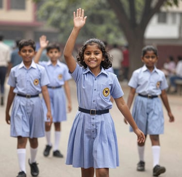 Close-up of Wonder Wings school kit materials showing fine stitching and vibrant colors.