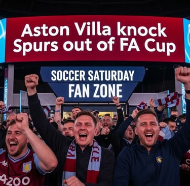 Aston Villa knock Spurs out of FA Cup | Soccer Saturday Fan Zone