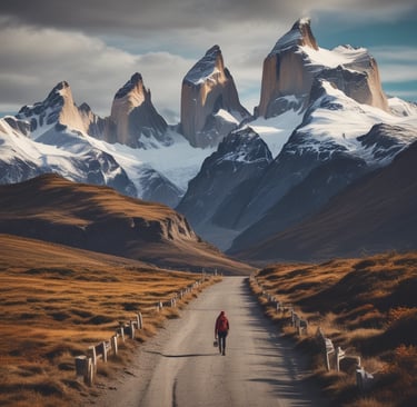 Wooden walkway leading to a rustic green building.