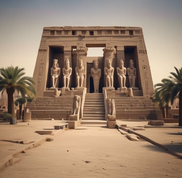 Golden hour illuminates buildings and cars in las vegas.