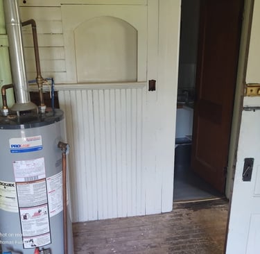 Check out the old ticket window! 