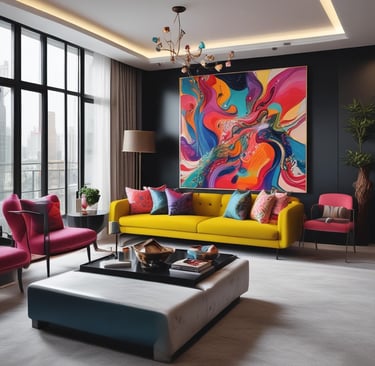 Bright living room with modern inventory