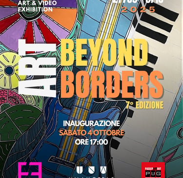 flyer 7e art beyond  borders avec Guitare et clavier