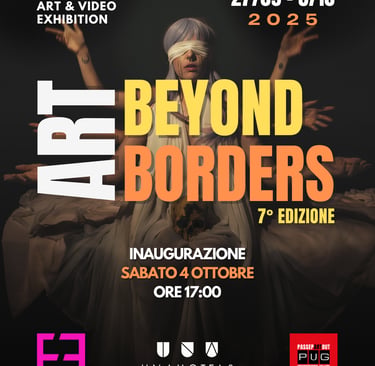 Flyer de la 7e édition de l'Art Beyond Borders de Milan
