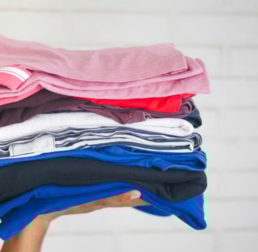 Freshly folded laundry