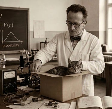 Schrödinger's cat is a thought experiment.