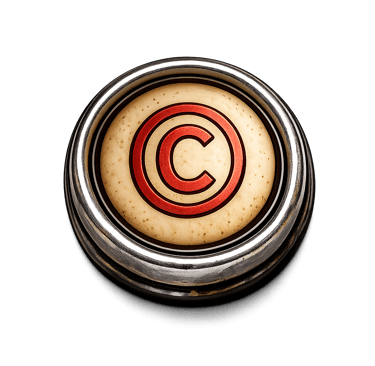 Icono de autopublicación y gestión legal de obras.