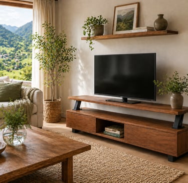 Mueble de TV estilo rustico industrial