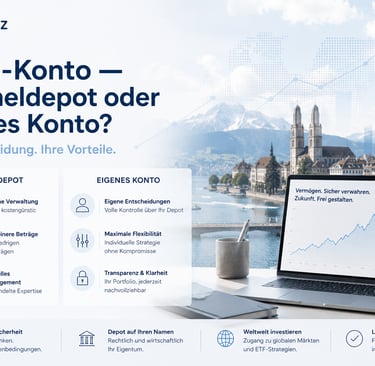 Sammeldepot oder eigenes Konto: Der Unterschied | Swiss-Konto