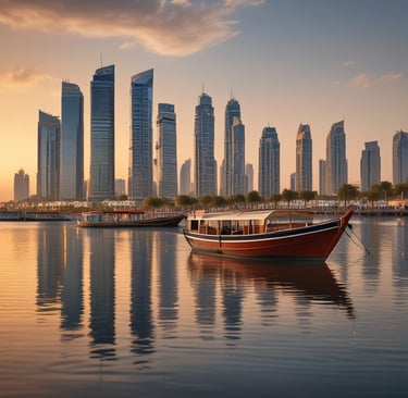 Travelers exploring the historic sites in UAE.