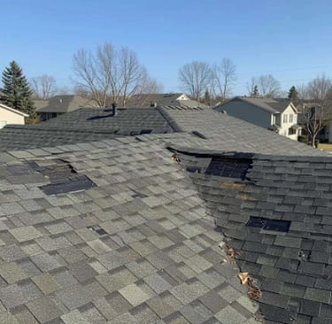 Affordable roof repair service fixing valley leak on Albemarle County Charlottesville home