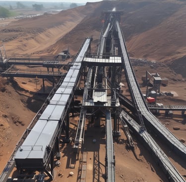 Mechanical engineers inspecting heavy machinery in Telangana's industrial zone.