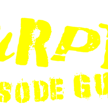 Yellow Turpin Episode Guide logo in a distressed, brush-style font on a white background.