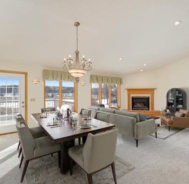 Virtual Staged Image of a Dining Room