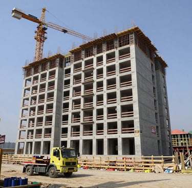 A bathroom remodel featuring stylish tile work and modern fixtures completed by Jackson Construction and Electric Inc.