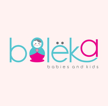 Logotipo Bolëka babies and kids identidad visual infantil