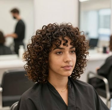 Close-up of delicate hands applying a facial mask in a calm, feminine environment.