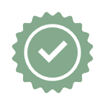 Checkmark badge icon representing industry standards and professional hospitality benchmarks