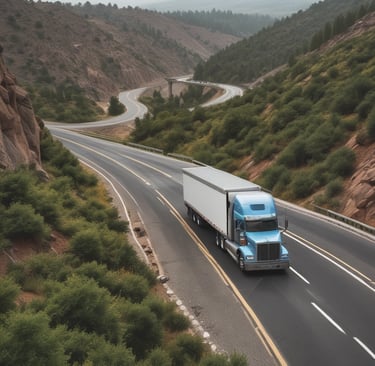 White truck parked on city street near businesses.
