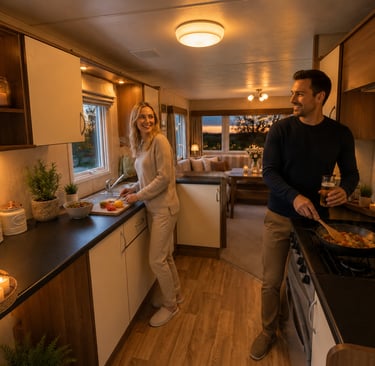 static caravan for sale linburn beck, hamsterley, weardale