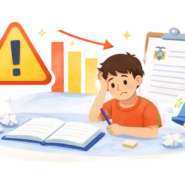 imagen de bajo redimiento y preocupación estudiantil