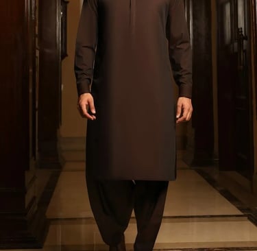 Man wearing elegant work attire and stitched traditional outfit by Lookofme
