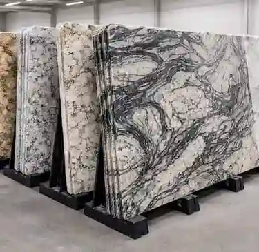 Granite slabs in our warehouse