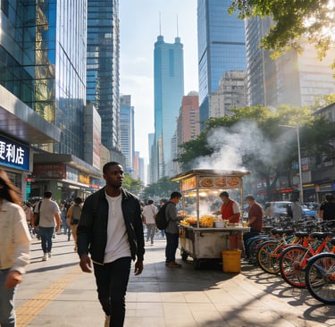 China sourcing - Kaelo's walking scene @Shenzhen street