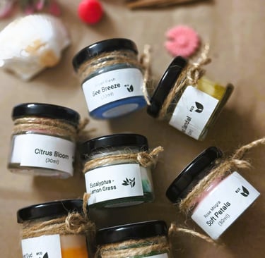 Candles for festivals and decor gifting Niraea Trial jars mini gift set candle