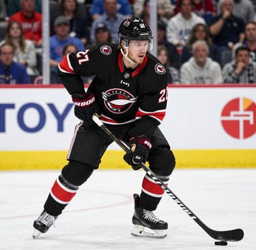 A customer proudly holding a recently purchased limited edition hockey card from CardVault Sports.