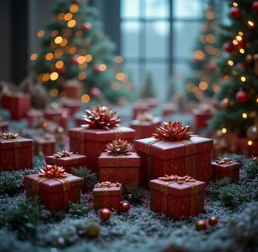 pinkkejä pikku paketteja