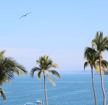 Vista de la playa Los Ayala en Nayarit