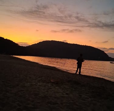 Atardecer en la playa de Los Ayala Nayarit