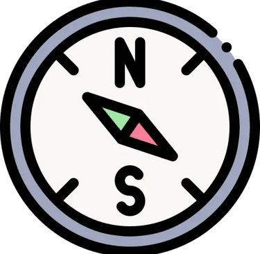 Boussole cap Nord