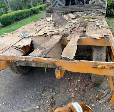 Carreta antes da restauração