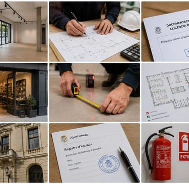 Llicència d'activitat i obertura de negoci amb projecte tècnic, documentació municipal i tramitació 