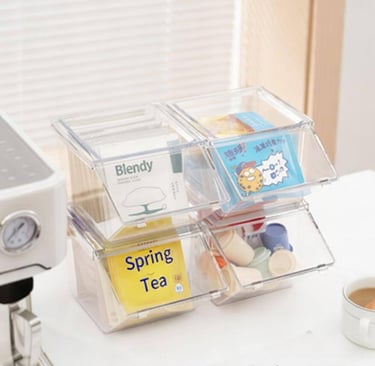 PET flip top storage boxes for pantry wholesale