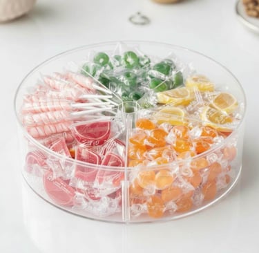 removable divider PET lazy susan adjustable wholesale